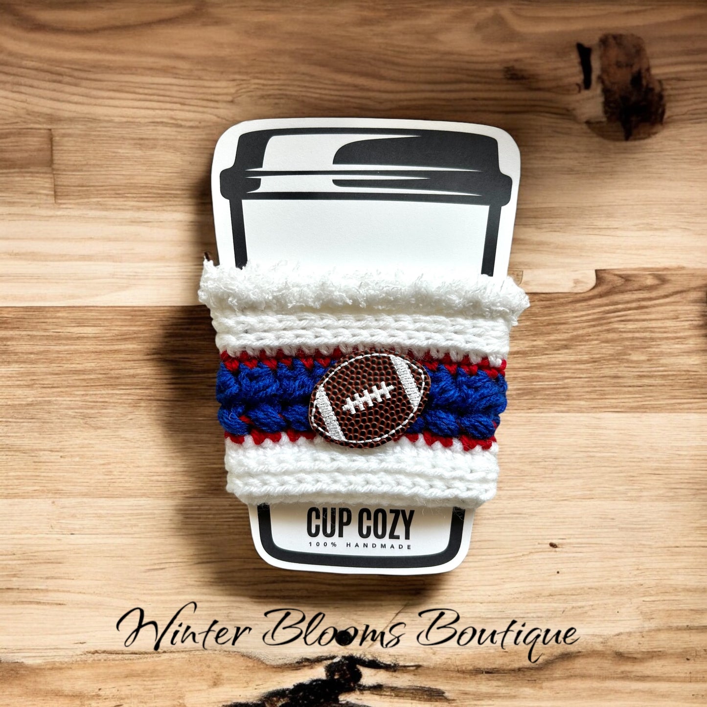 Buffalo Football themed Drink Cozy Sleeve
