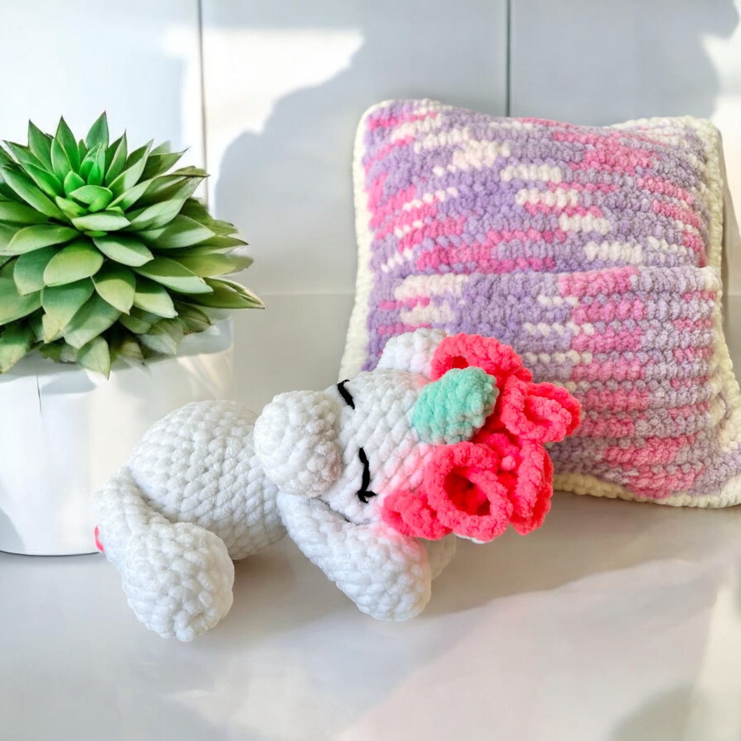 Pocket Pillow for Plush Stuffed Animal Unicorn Reading Toy Book Pink Purple