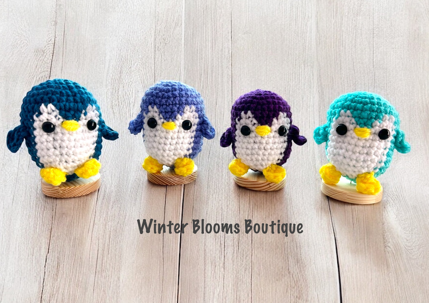 Handmade Penguins Keychain Toy Decor