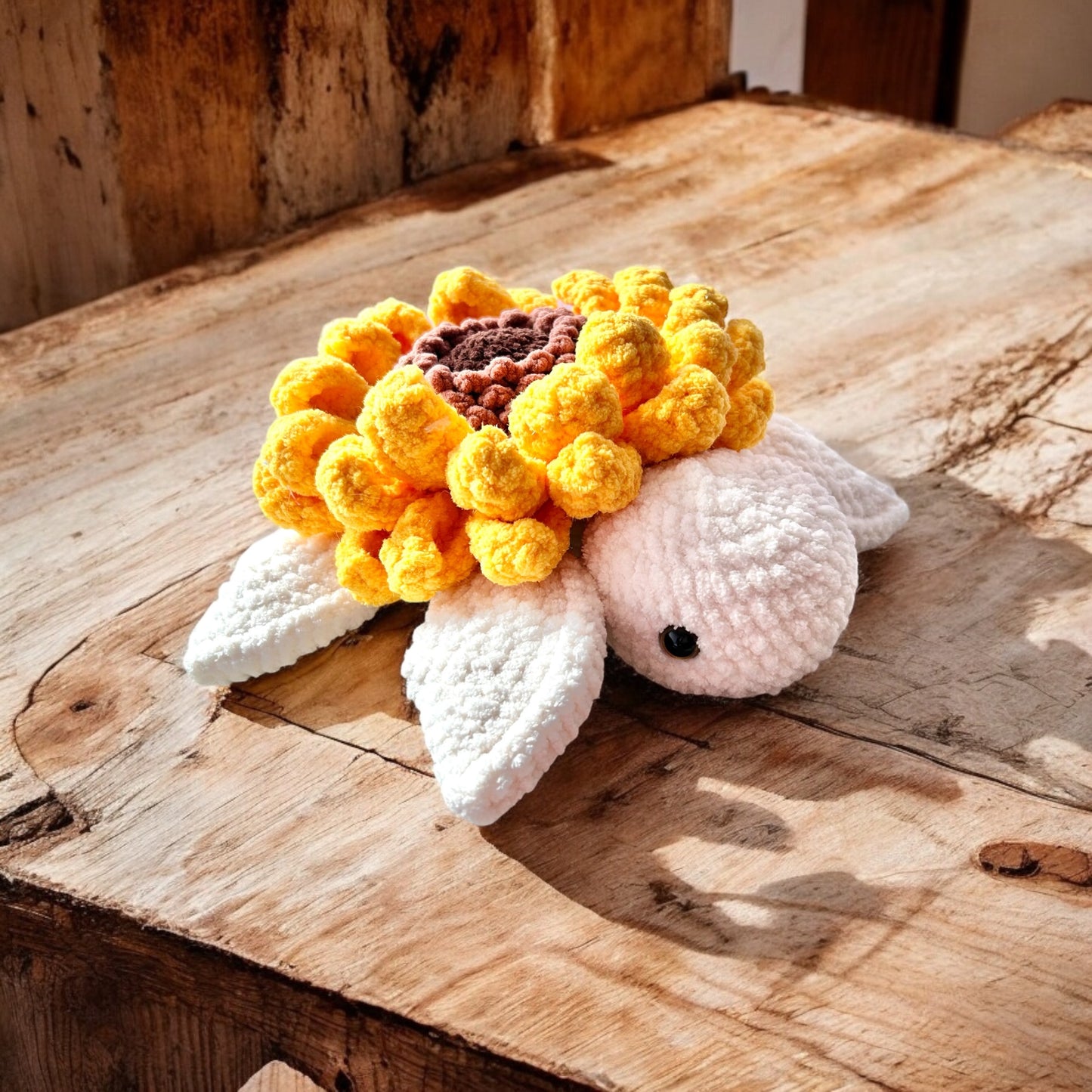 Turtle Sunflower Plush Decor Toy