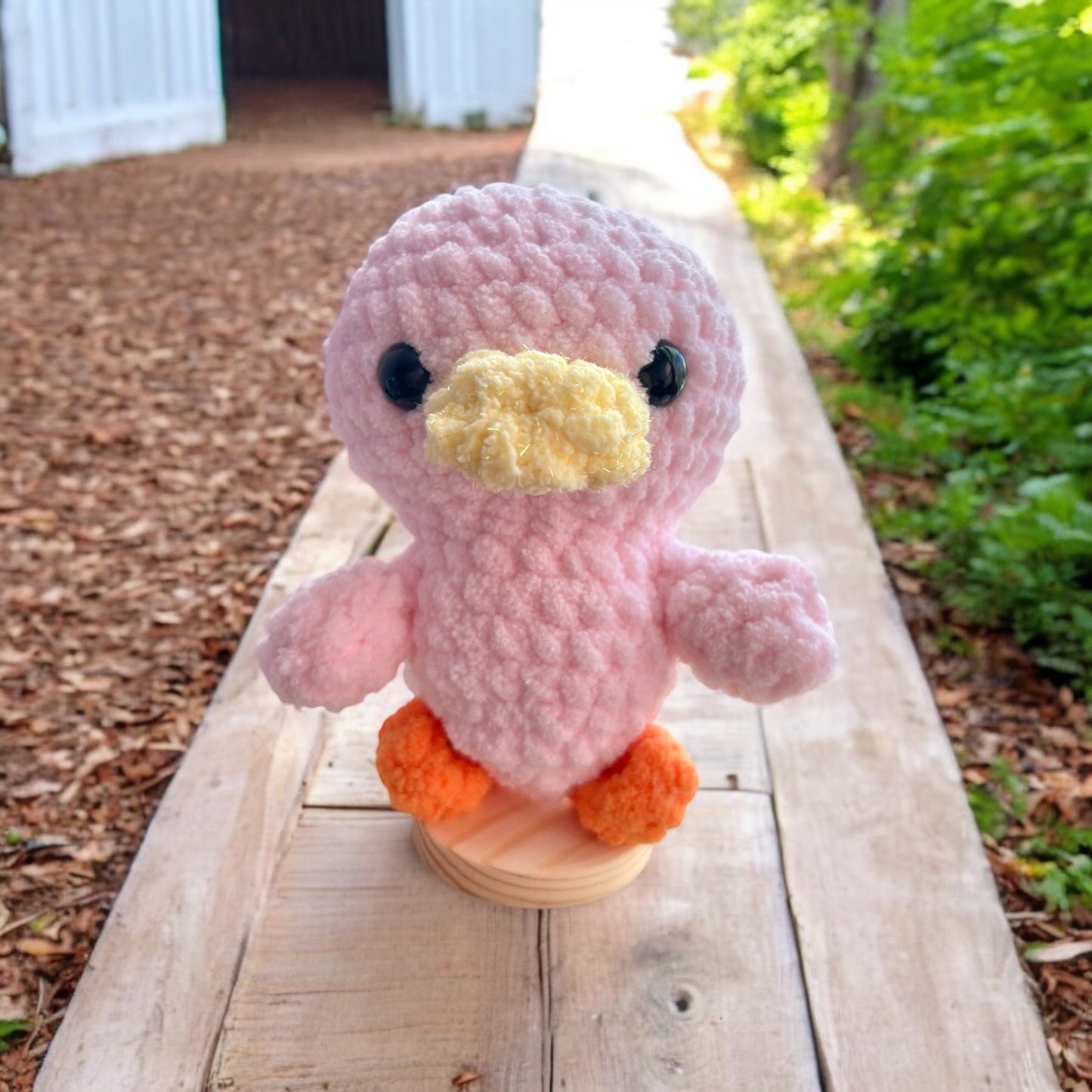 Duck Plush Amigurumi Stuffed Animal Desk Buddy