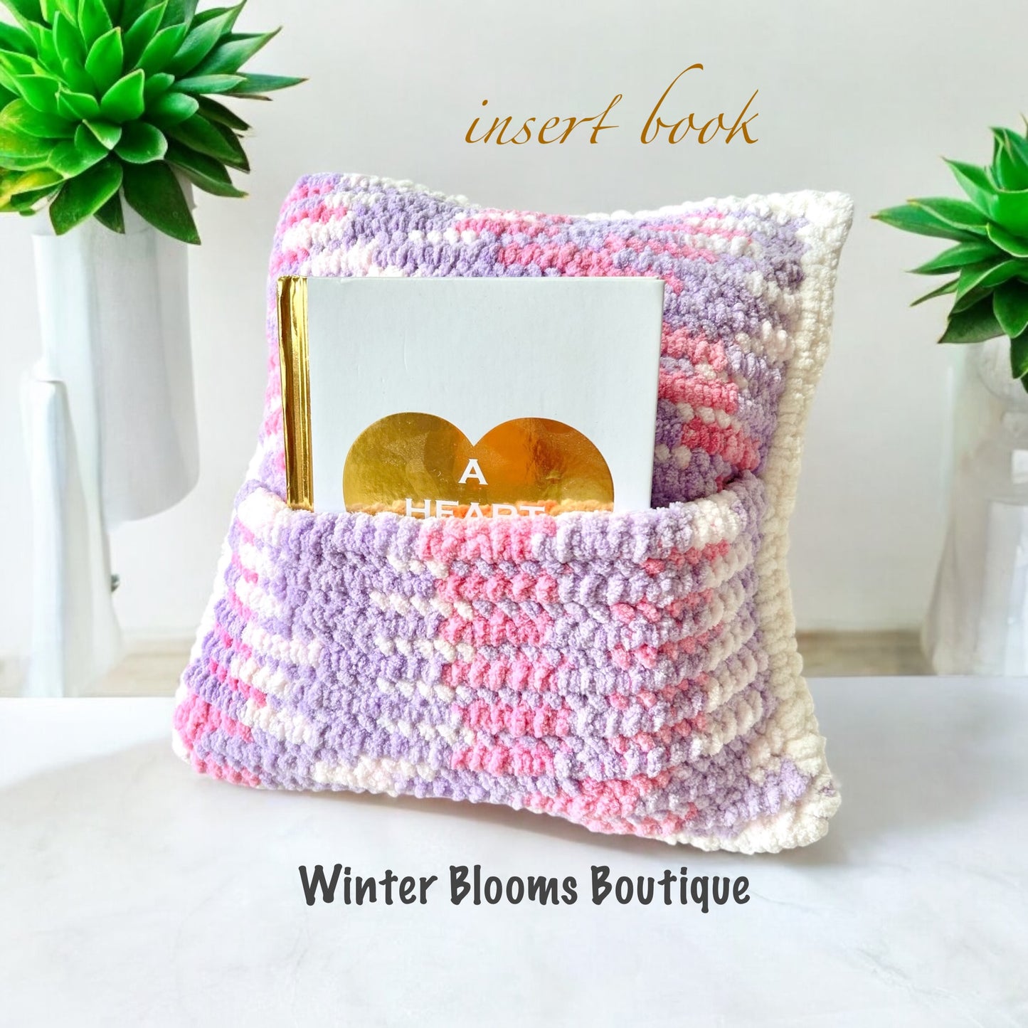 Pocket Pillow for Plush Stuffed Animal Unicorn Reading Toy Book Pink Purple