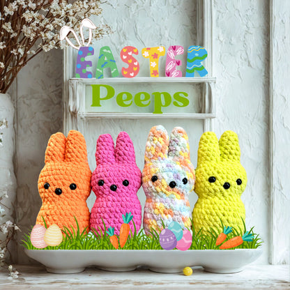 Easter Marshmallow Peeps Decor Plush