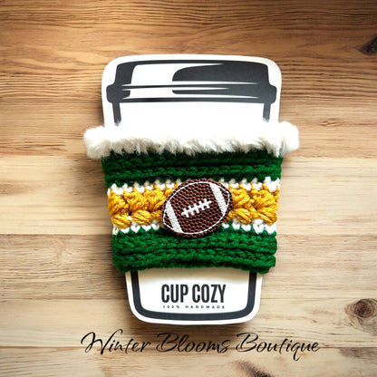 Green Bay Football themed Drink Cozy Sleeve