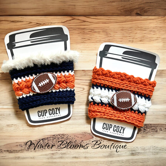 Chicago Football themed Drink Cozy Sleeve