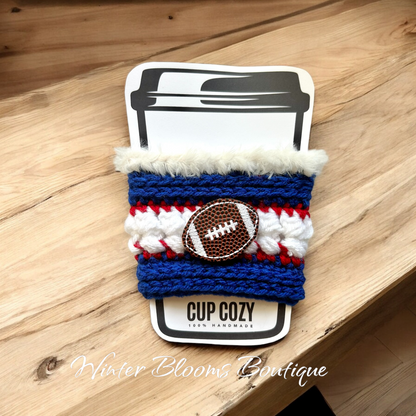 New York Team Football themed Drink Cozy Sleeve