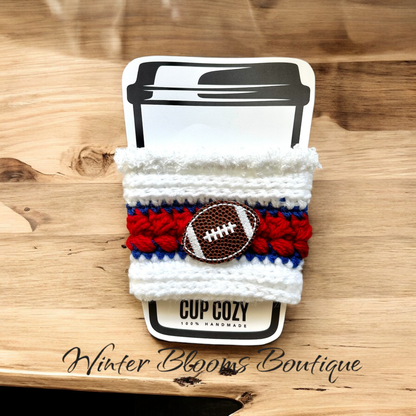 New York Team Football themed Drink Cozy Sleeve