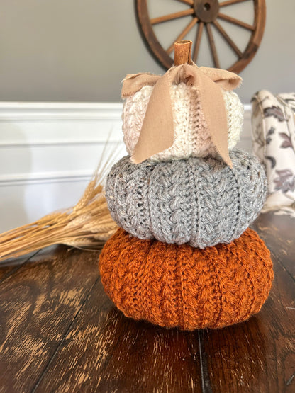3-tier Pumpkin Patch themed Fall Autumn Decor