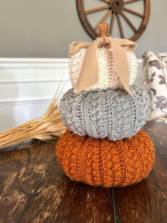3-tier Pumpkin Patch themed Fall Autumn Decor