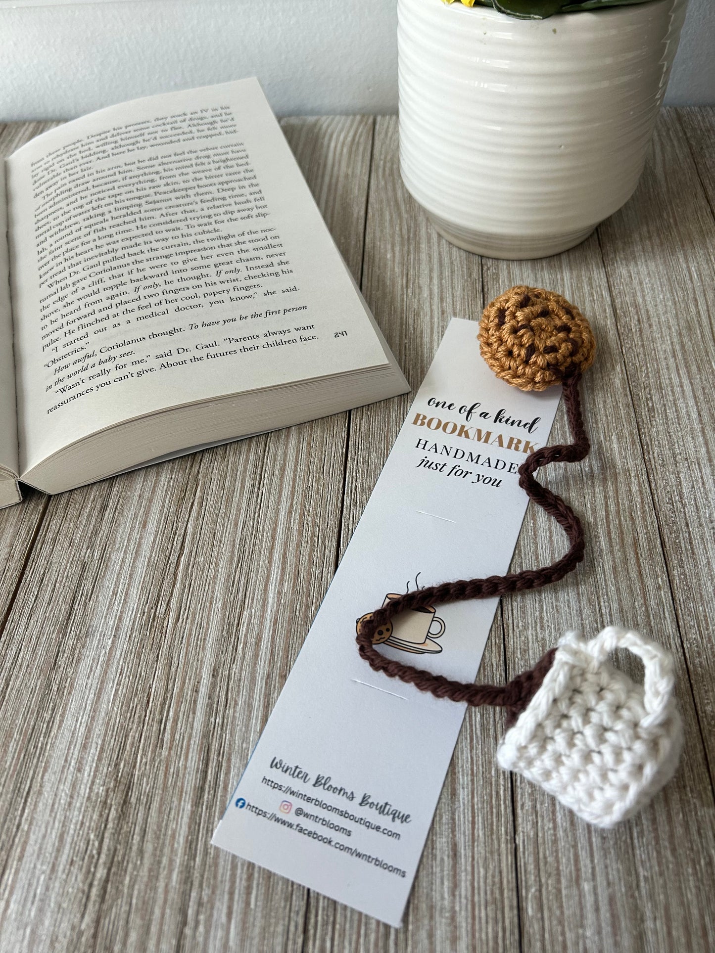 Bookmark Cookie and Drink in a Mug