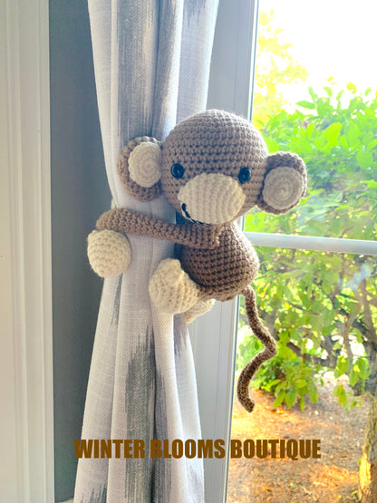 Monkey Safari Curtain Tieback Holder