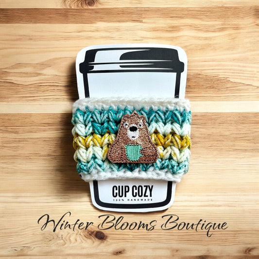 Bearly Awake Drink Cozy Sleeves