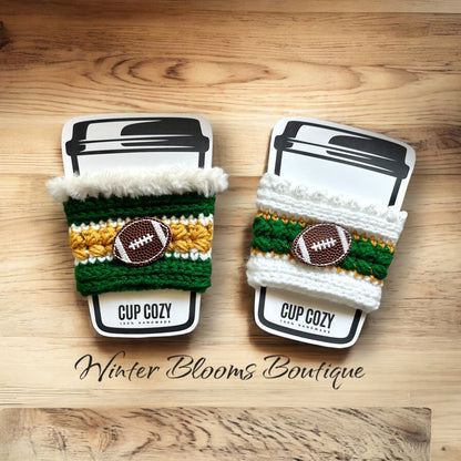 Green Bay Football themed Drink Cozy Sleeve