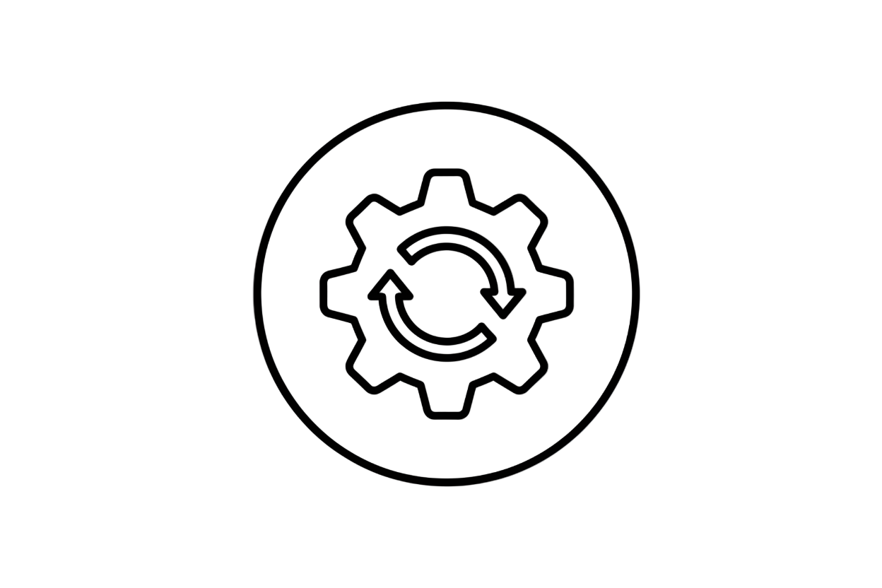 processing icon black and white