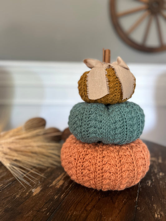 Riverbed 3-tier Pumpkin themed Fall Autumn Decor